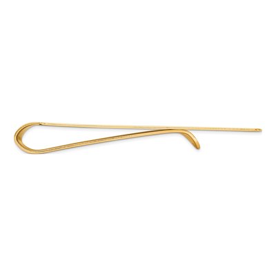 14K Yellow Gold Men's Satin Money Clip, Engravable – view 3