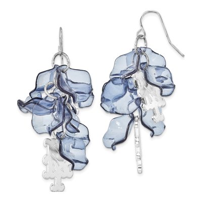 New York Mets Brass Dangle Earrings