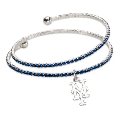 New York Mets Brass Crystal Bracelet