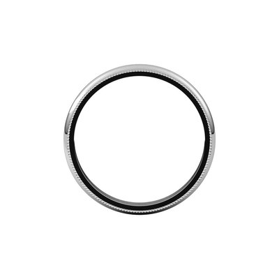 Continuum Sterling Silver 3mm Milgrain Half-Round Wedding Band – view 3