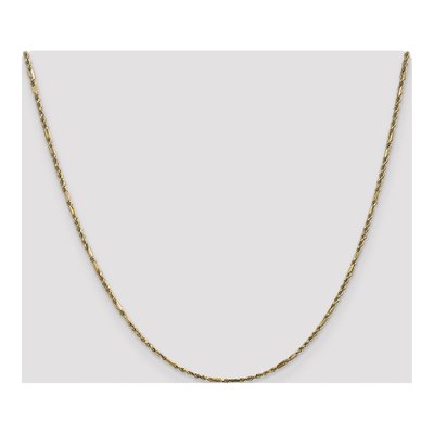 14K Yellow Gold 1.8mm Diamond-Cut Rope Chain – view 5