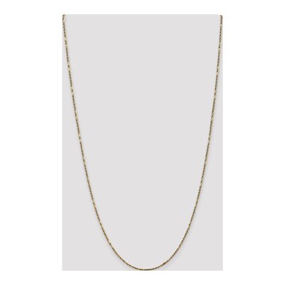 14K Yellow Gold 1.8mm Diamond-Cut Milano Rope Chain – view 5