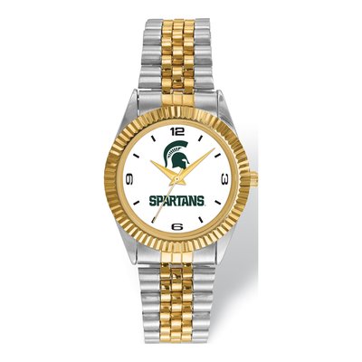 Michigan State Two-Tone Men's Quartz Watch
