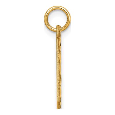14K Yellow Gold Number 0 Charm – view 3