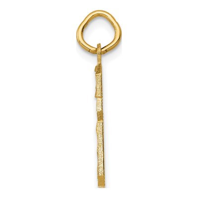 14K Yellow Gold Number 6 Charm – view 3