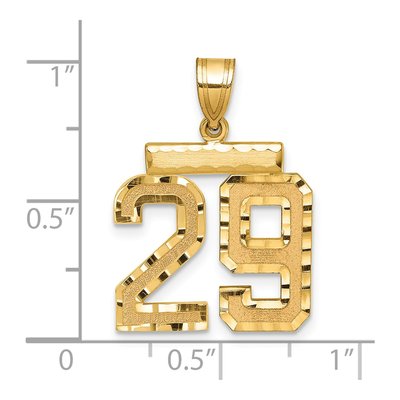 14K Yellow Gold Number 29 Charm – view 2