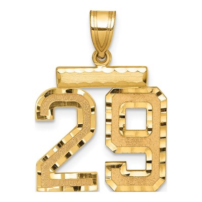 14K Yellow Gold Number 29 Charm