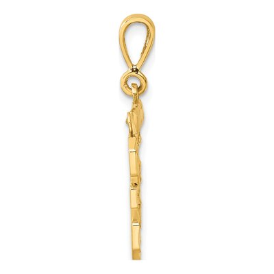 14K Yellow Gold Number 35 Pendant – view 3
