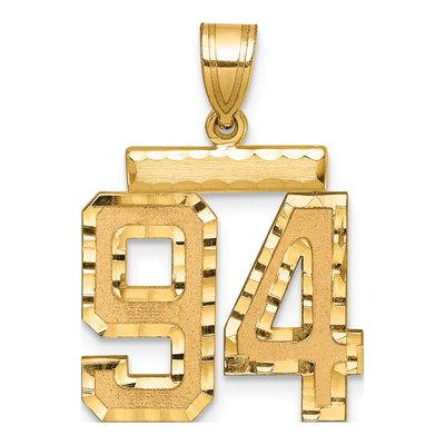14K Yellow Gold Number 94 Charm