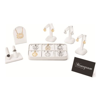 Sterling Silver Monogram 12-Pc Display Kit