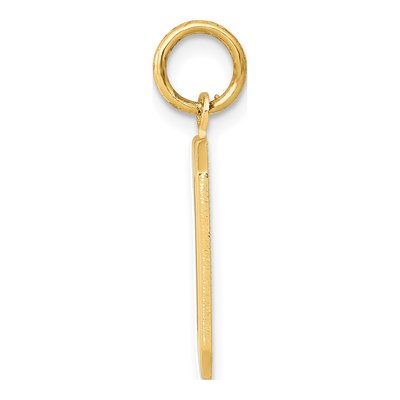14K Yellow Gold Number 0 Charm – view 3