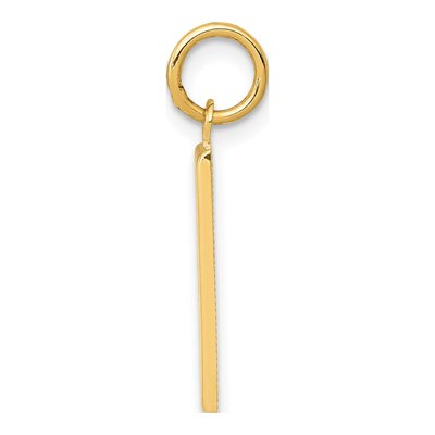 14K Yellow Gold Number 1 Charm – view 3