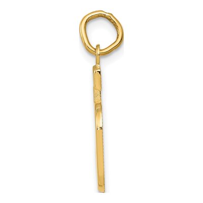 14K Yellow Gold Number 5 Charm – view 3