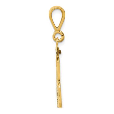 14K Yellow Gold Number 18 Charm – view 2
