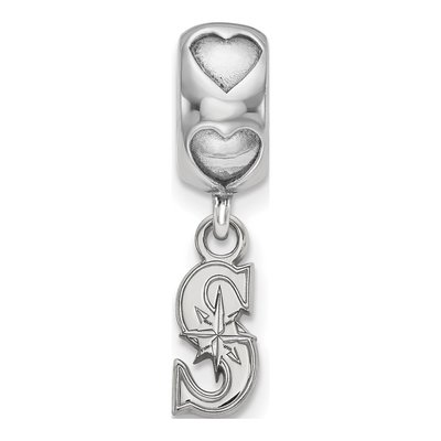 Seattle Mariners Sterling Silver On Heart Bead – view 3