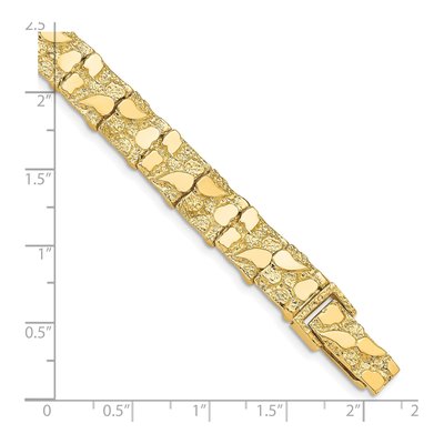 14K Yellow Gold Nugget Bracelet – view 4