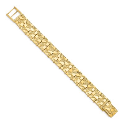 14K Yellow Gold Nugget Bracelet – view 3