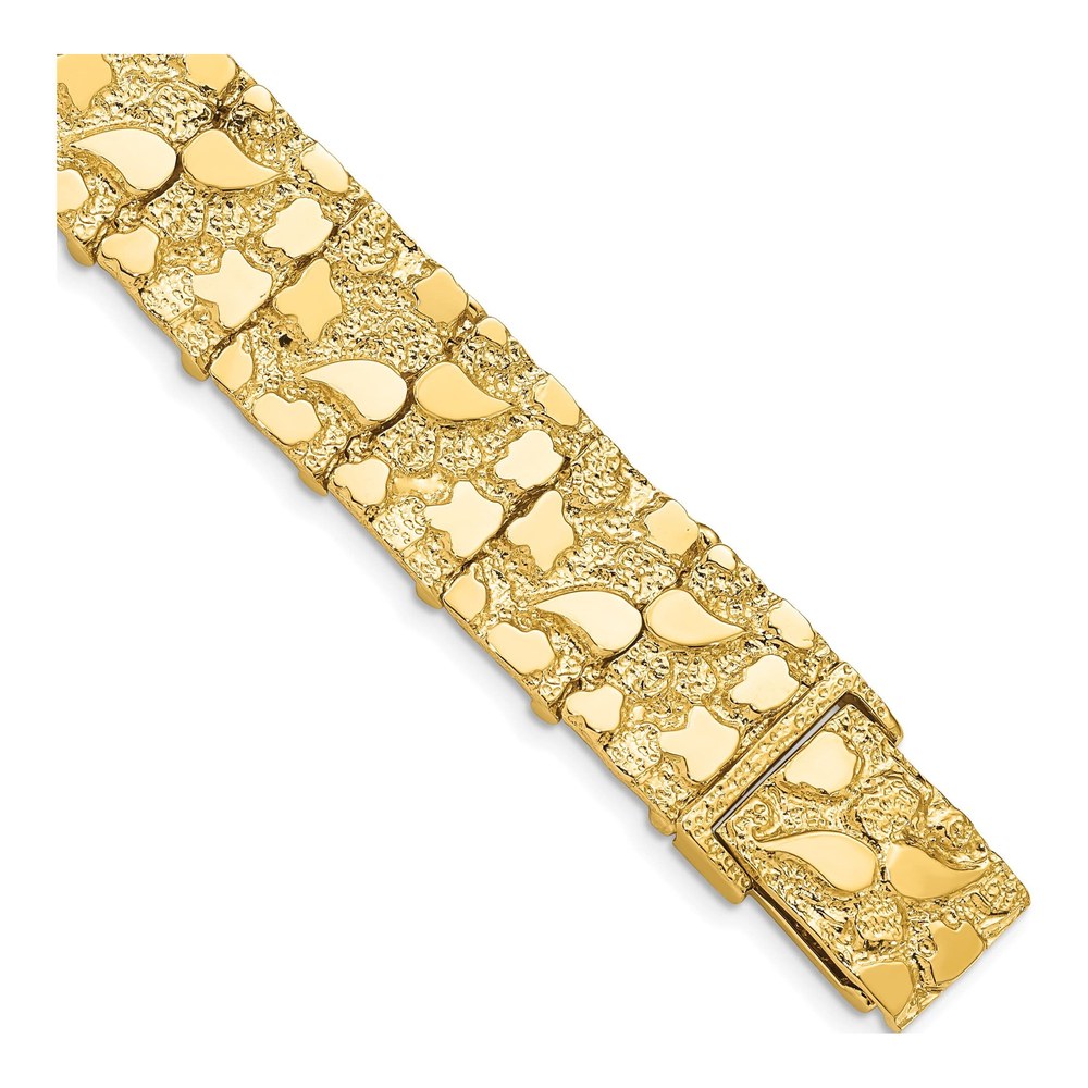 14K Yellow Gold Nugget Bracelet