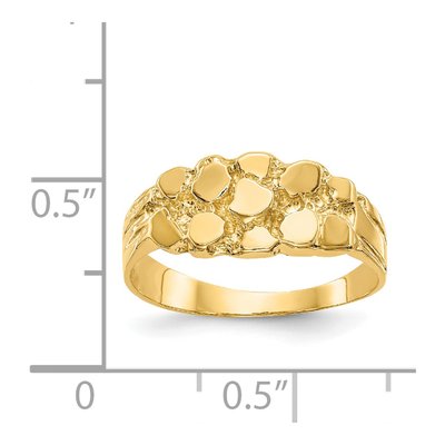 14K Yellow Gold Nugget Ring – view 4