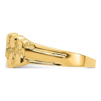 14K Yellow Gold Nugget Ring – view 5