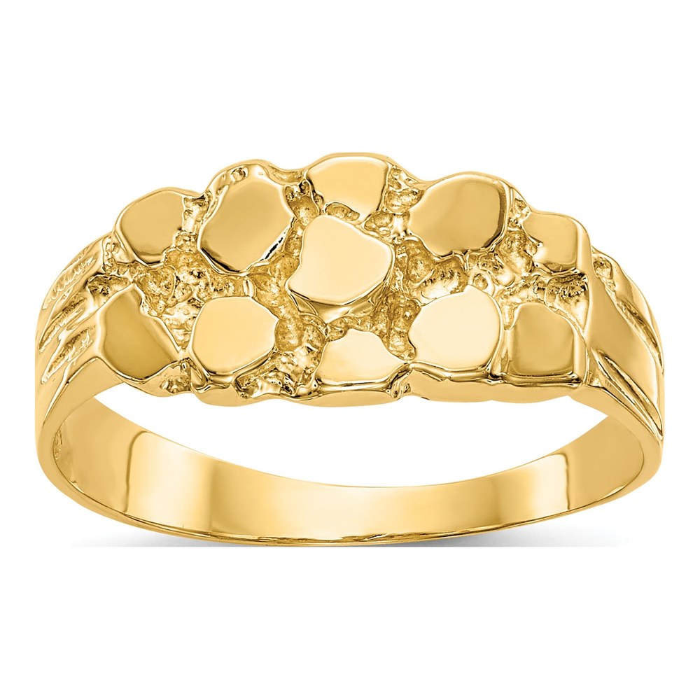 14K Yellow Gold Nugget Ring