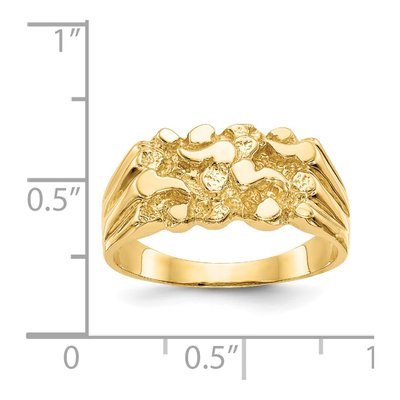 14K Yellow Gold Nugget Ring – view 4