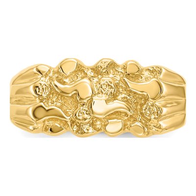 14K Yellow Gold Nugget Ring – view 6
