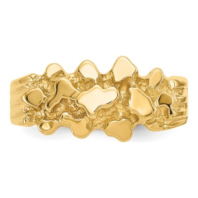 14K Yellow Gold Nugget Ring – view 6