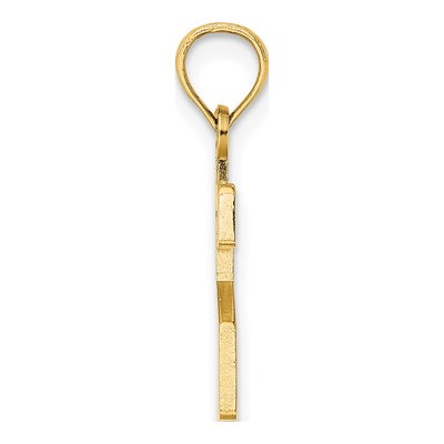 14K Yellow Gold Number 2 Pendant – view 3