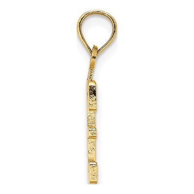 14K Yellow Gold Number 3 Pendant – view 3