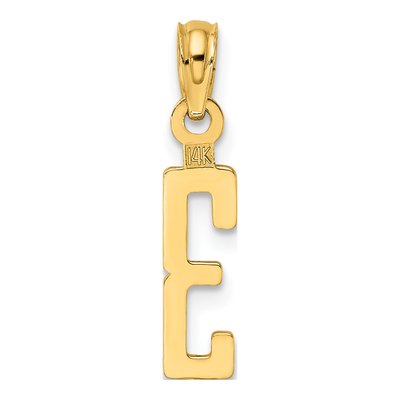 14K Yellow Gold Number 3 Pendant – view 5
