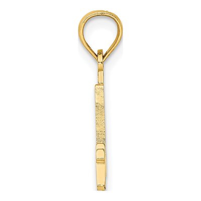 14K Yellow Gold Number 4 Pendant – view 3