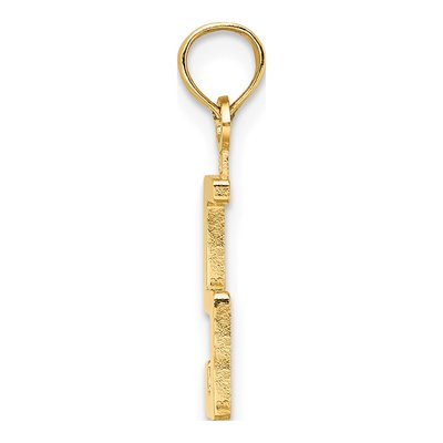 14K Yellow Gold Number 5 Pendant – view 3