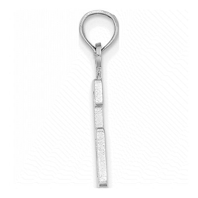 14K White Gold Number 6 Pendant – view 3