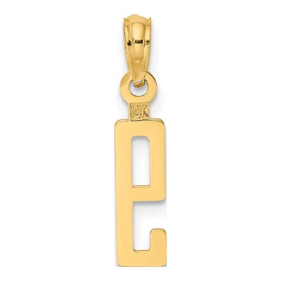 14K Yellow Gold Number 9 Pendant – view 5