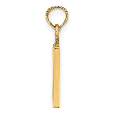 14K Yellow Gold Number 10 Pendant – view 3