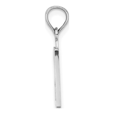 14K White Gold Number 20 Pendant – view 3