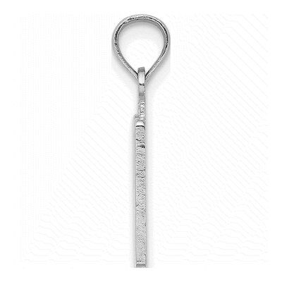 14K White Gold Number 50 Pendant – view 3