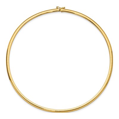 14K Yellow Gold Omega Necklace – view 3