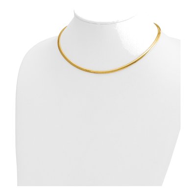 14K Yellow Gold Omega Necklace – view 4