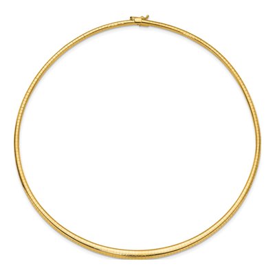 14K Yellow Gold Omega Necklace – view 3