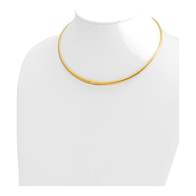 14K Yellow Gold Omega Necklace – view 4