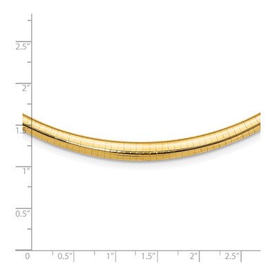 14K Yellow Gold Omega Necklace – view 5