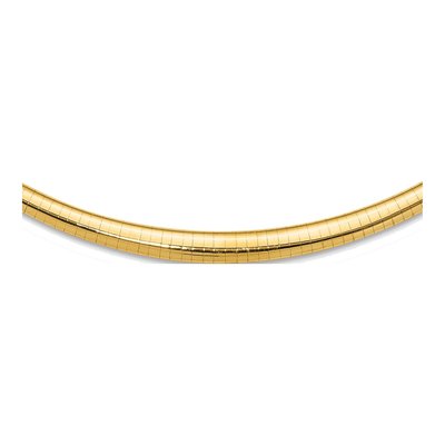 14K Yellow Gold Omega Necklace