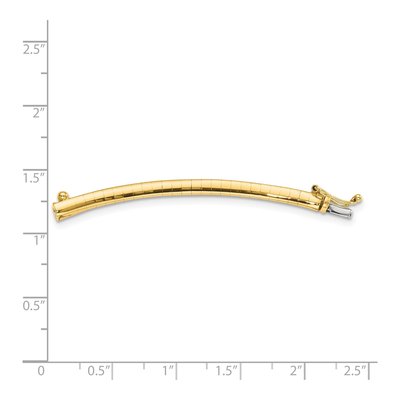14K Yellow Gold Omega Necklace – view 3