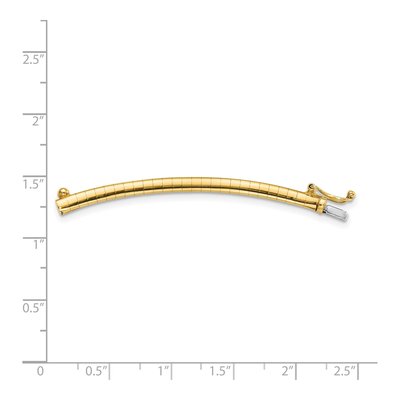 14K Yellow Gold Omega Necklace – view 3