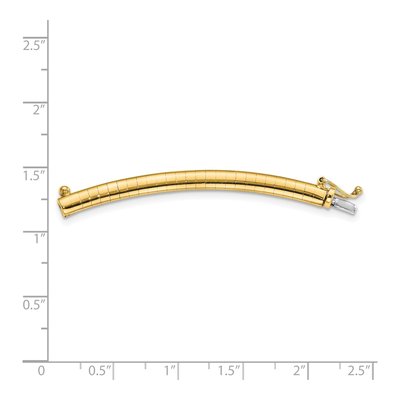 14K Yellow Gold Omega Necklace – view 2
