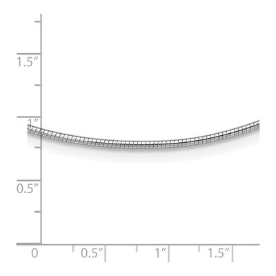 14K White Gold Omega Necklace – view 4