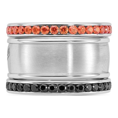 Baltimore Orioles Crystal Triple Ring Set – view 3