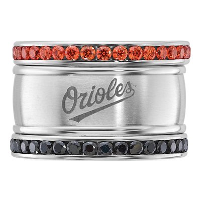 Baltimore Orioles Crystal Triple Ring Set – view 4